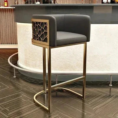 Home High Kitchen Stools Nordic Luxury Ergonomic Simple Bar Stool Adjustable Aesthetic Bancos Para Barra Outdoor Furniture HY Manwatstore