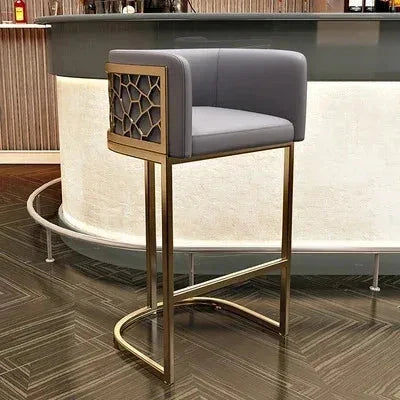 Home High Kitchen Stools Nordic Luxury Ergonomic Simple Bar Stool Adjustable Aesthetic Bancos Para Barra Outdoor Furniture HY Manwatstore