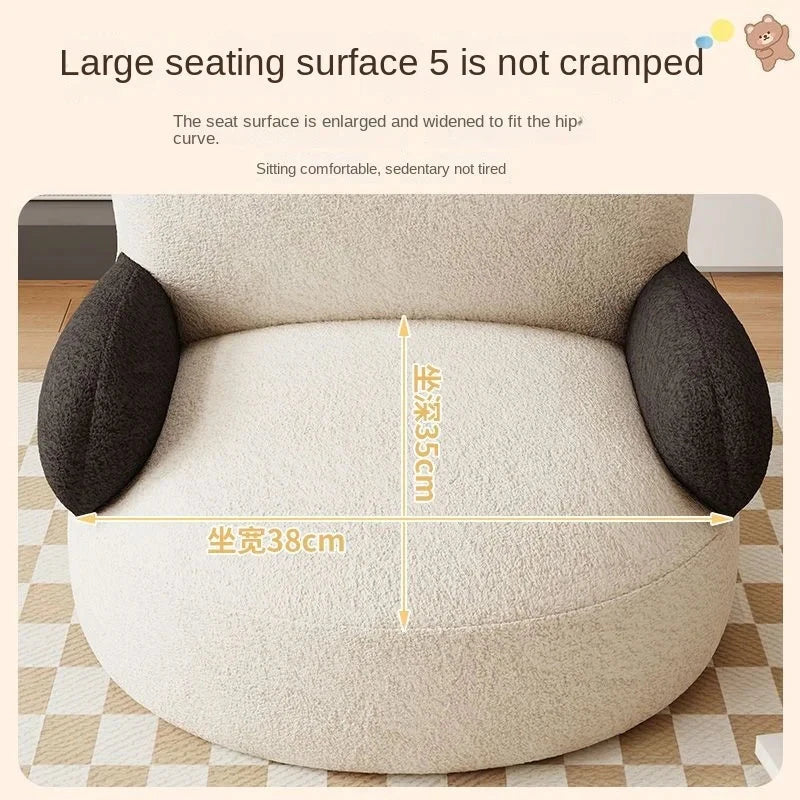Home Ins Style Beanbag Sofa Living Room Bedroom Cute Cartoon Baby Hot Sale Lazy Sofa Velvet Bedroom Bedside Children Sofa Manwatstore