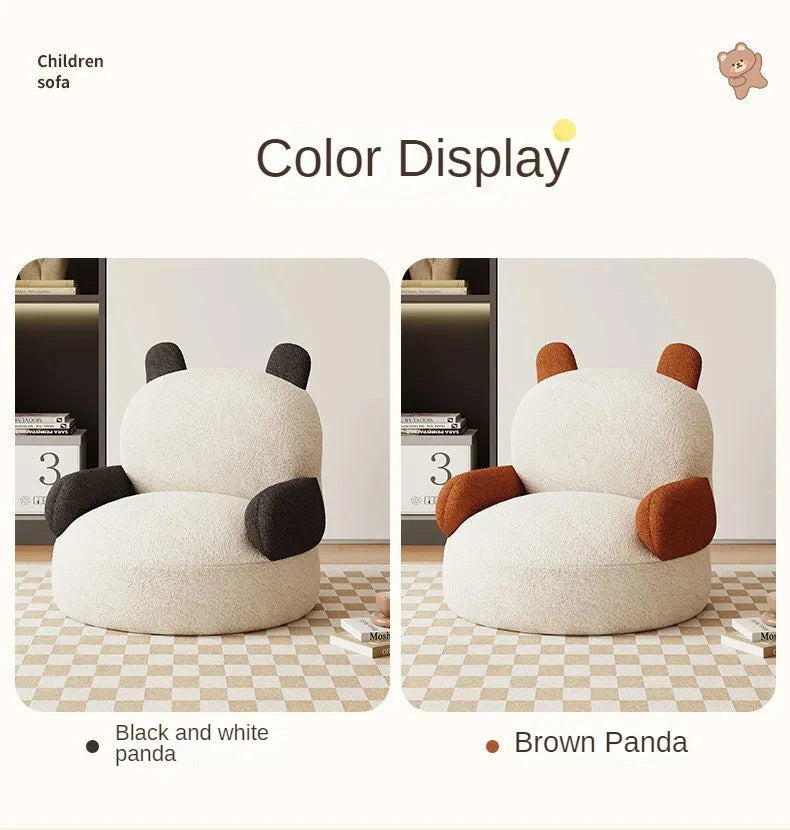 Home Ins Style Beanbag Sofa Living Room Bedroom Cute Cartoon Baby Hot Sale Lazy Sofa Velvet Bedroom Bedside Children Sofa Manwatstore