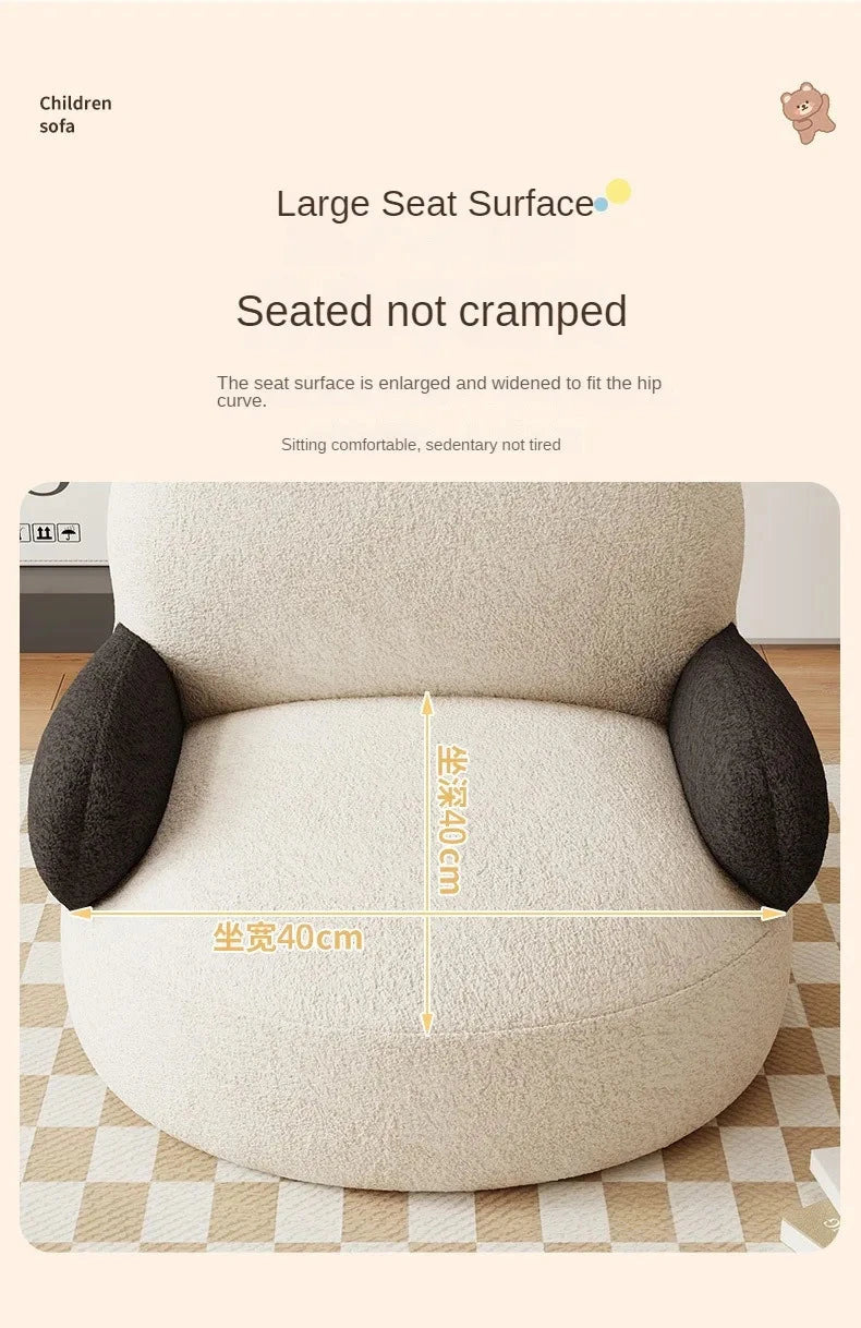 Home Ins Style Beanbag Sofa Living Room Bedroom Cute Cartoon Baby Hot Sale Lazy Sofa Velvet Bedroom Bedside Children Sofa Manwatstore
