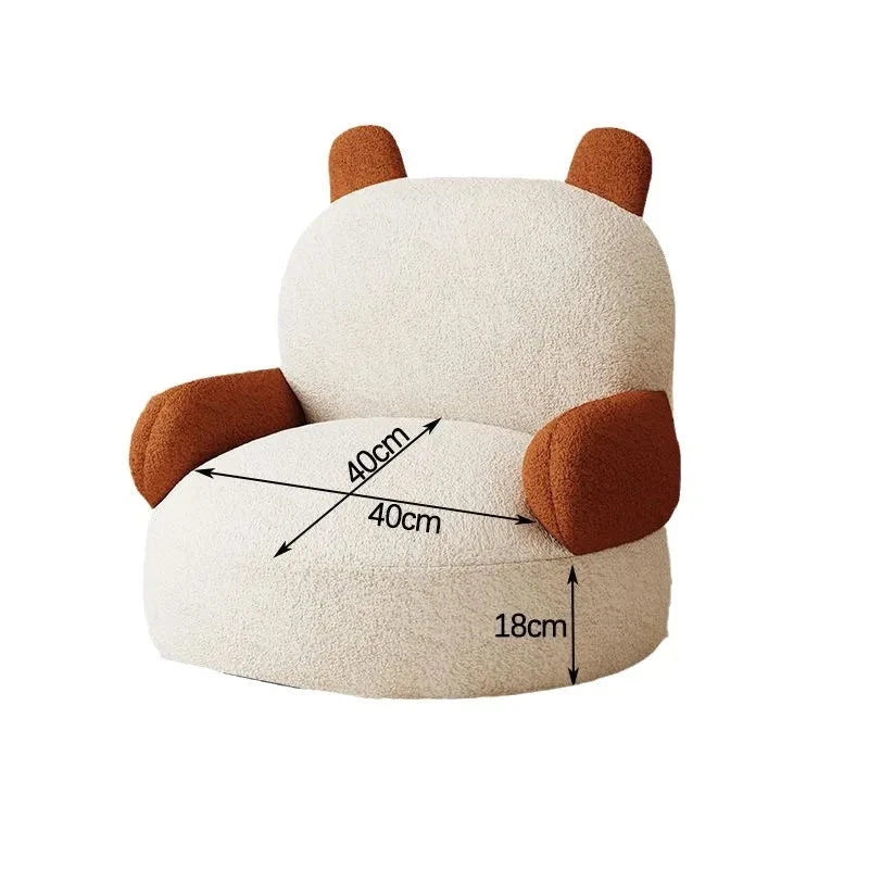 Home Ins Style Beanbag Sofa Living Room Bedroom Cute Cartoon Baby Hot Sale Lazy Sofa Velvet Bedroom Bedside Children Sofa Manwatstore