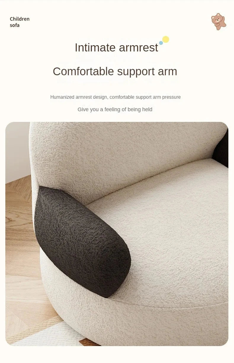 Home Ins Style Beanbag Sofa Living Room Bedroom Cute Cartoon Baby Hot Sale Lazy Sofa Velvet Bedroom Bedside Children Sofa Manwatstore