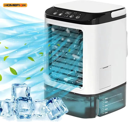 HOMEFISH Small Home-use Quiet Desktop Humidifier Cold Fan Spray Refrigeration Portable USB Electric Fan Manwatstore