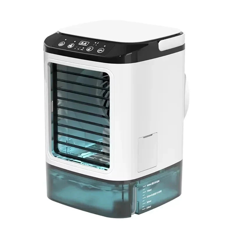 HOMEFISH Small Home-use Quiet Desktop Humidifier Cold Fan Spray Refrigeration Portable USB Electric Fan Manwatstore