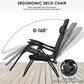 Homfa Garden Sun Lounger Set with Table Folding Adjustable Zero Gravity Recliner Chair Seat Indoor/Outdoor Manwatstore
