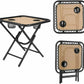 Homfa Garden Sun Lounger Set with Table Folding Adjustable Zero Gravity Recliner Chair Seat Indoor/Outdoor Manwatstore