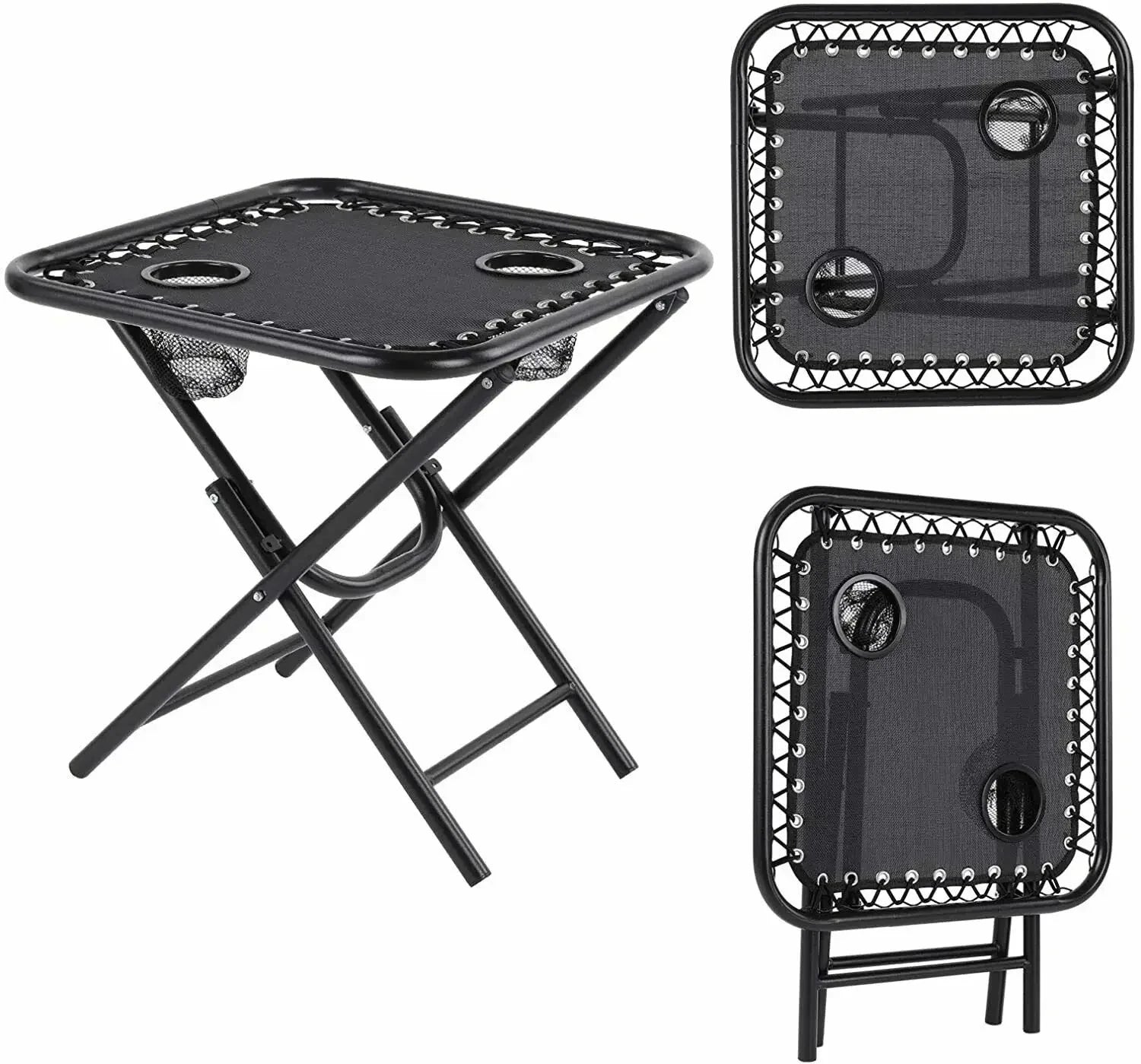 Homfa Garden Sun Lounger Set with Table Folding Adjustable Zero Gravity Recliner Chair Seat Indoor/Outdoor Manwatstore