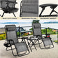 Homfa Garden Sun Lounger Set with Table Folding Adjustable Zero Gravity Recliner Chair Seat Indoor/Outdoor Manwatstore