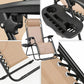 Homfa Garden Sun Lounger Set with Table Folding Adjustable Zero Gravity Recliner Chair Seat Indoor/Outdoor Manwatstore