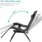 Homfa Garden Sun Lounger Set with Table Folding Adjustable Zero Gravity Recliner Chair Seat Indoor/Outdoor Manwatstore
