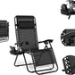 Homfa Garden Sun Lounger Set with Table Folding Adjustable Zero Gravity Recliner Chair Seat Indoor/Outdoor Manwatstore