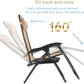 Homfa Garden Sun Lounger Set with Table Folding Adjustable Zero Gravity Recliner Chair Seat Indoor/Outdoor Manwatstore