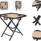Homfa Garden Sun Lounger Set with Table Folding Adjustable Zero Gravity Recliner Chair Seat Indoor/Outdoor Manwatstore