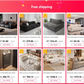 House Decoration Sofa Bed For 2 Person Wood Folding Sofa Full Size Frame Multifunctional Pull Out Hotel Furniture Living Room Manwatstore