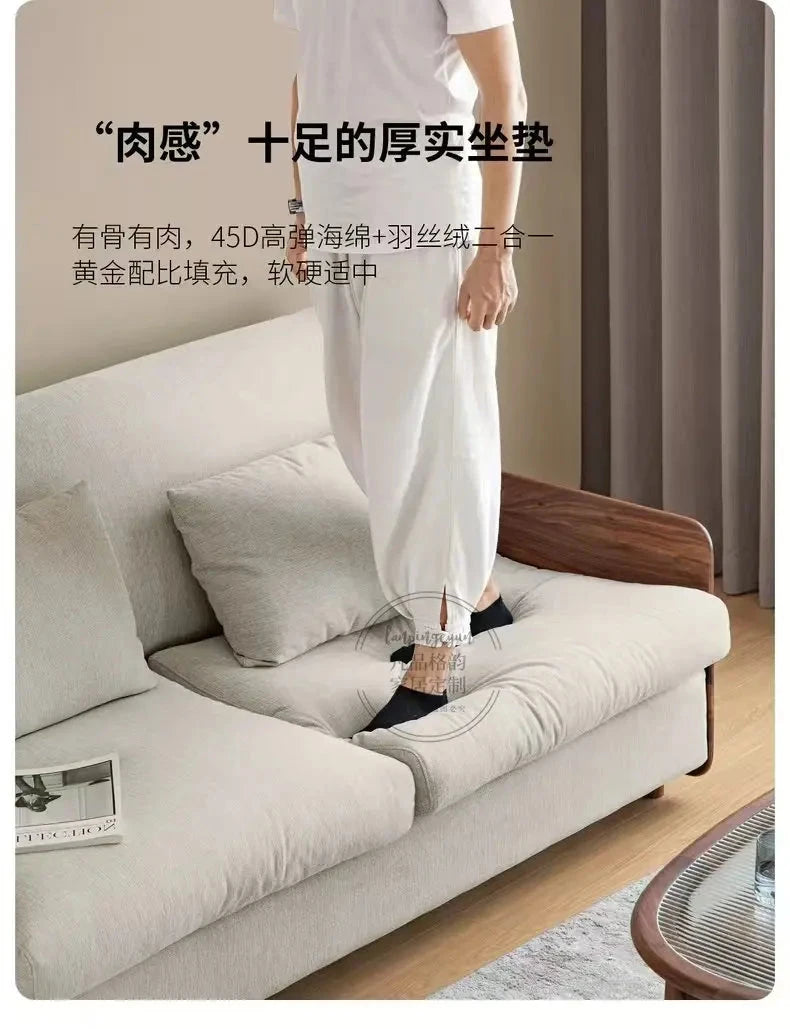 House Decoration Sofa Bed For 2 Person Wood Folding Sofa Full Size Frame Multifunctional Pull Out Hotel Furniture Living Room Manwatstore