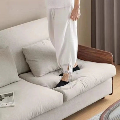 House Decoration Sofa Bed For 2 Person Wood Folding Sofa Full Size Frame Multifunctional Pull Out Hotel Furniture Living Room Manwatstore