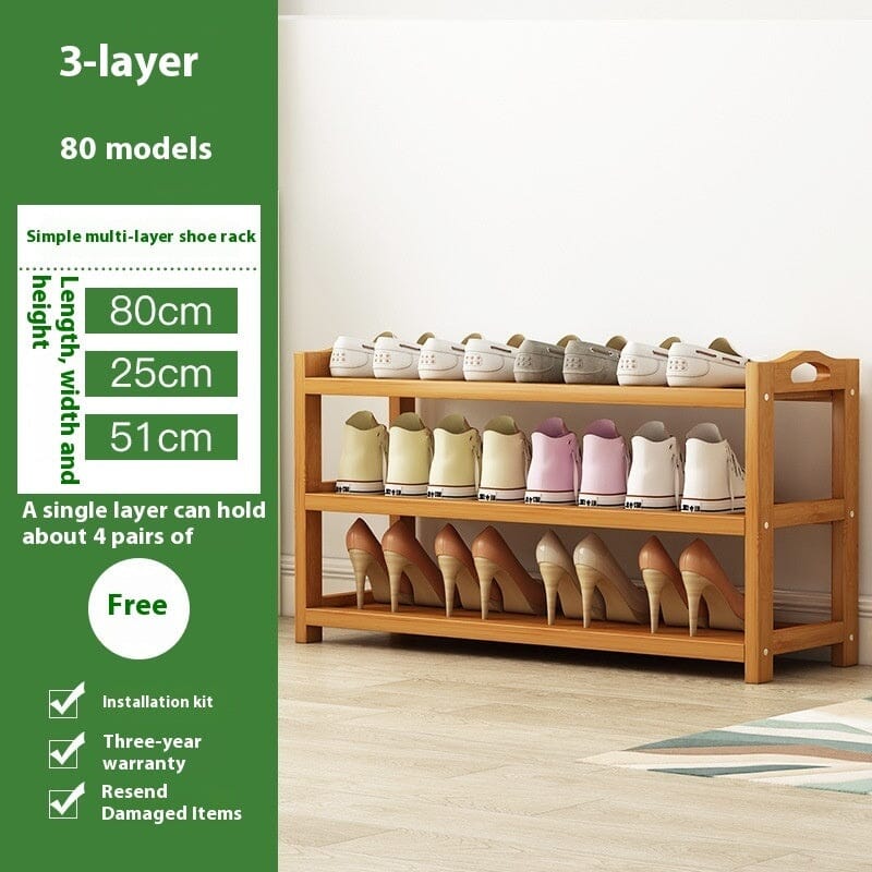 Household Floor Simple Space-saving Storage Small Shoe Cabinet 0 Manwatstore