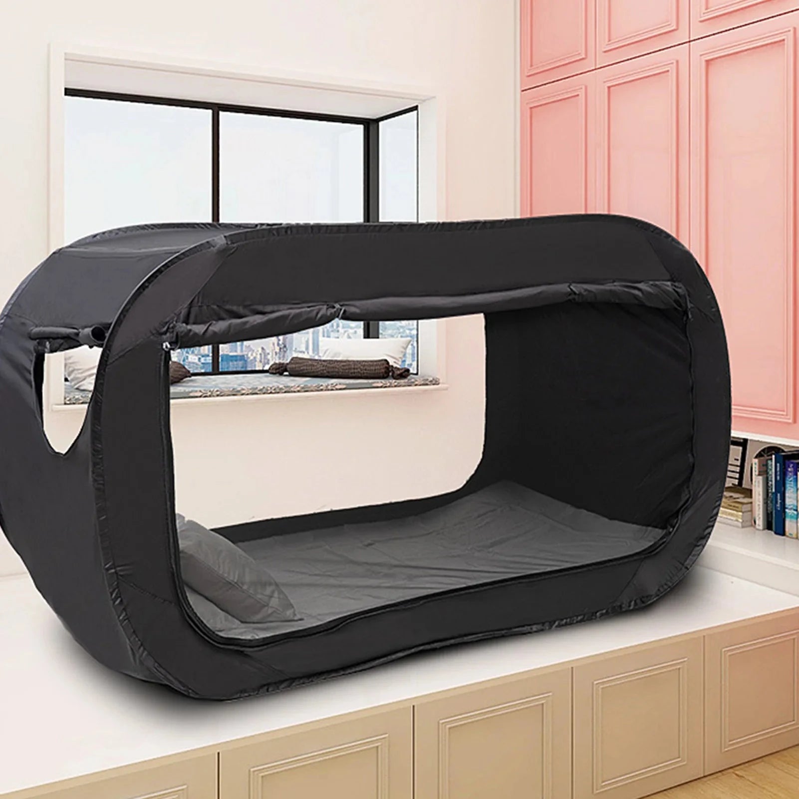 Indoor Bed Tent Bed Tent Outdoor Folding Bed Tent Camping Fully Enclosed Shading Bed Tent for Kids and Adult Manwatstore