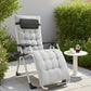 JHK Zero Gravity Set of 2 Portable Recliner Camping Patio Outdoor Garden Lounge Chair with Cup Holder Trays Adjustable Pillow Manwatstore
