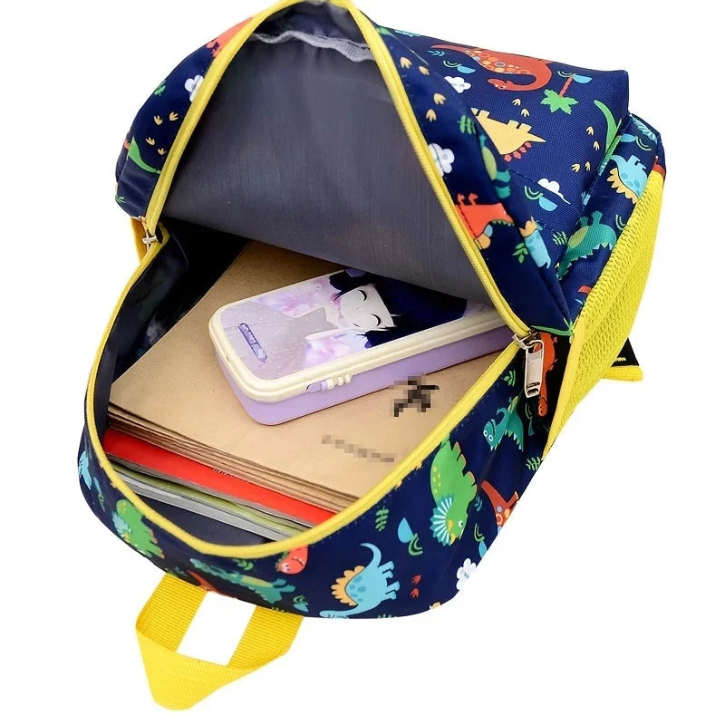 Kids Cartoon Backpack Preschool Kindergarten Bookbag Toddler School Bag for Boys Girls Dinosaurs, Large Capacity, Lightweight Manwatstore