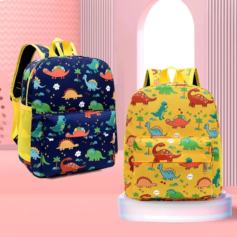 Kids Cartoon Backpack Preschool Kindergarten Bookbag Toddler School Bag for Boys Girls Dinosaurs, Large Capacity, Lightweight Manwatstore