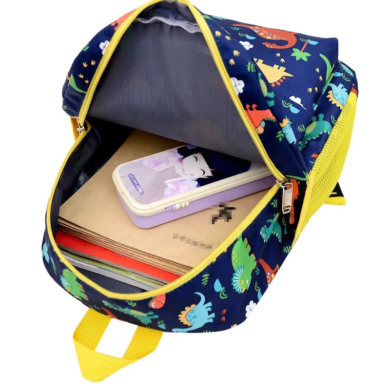 Kids Cartoon Backpack Preschool Kindergarten Bookbag Toddler School Bag for Boys Girls Dinosaurs, Large Capacity, Lightweight Manwatstore