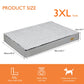 L XL 2XL 3XL Dog Bed Gray Orthopedic Pet Calming Bed Soft Sponge Foam Base Dog Crate Kennels Mat with Removable Cover Manwatstore