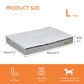 L XL 2XL 3XL Dog Bed Gray Orthopedic Pet Calming Bed Soft Sponge Foam Base Dog Crate Kennels Mat with Removable Cover Manwatstore
