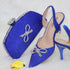 Ladies Bow Silver Buckle Design Pointed High Heels And Bags 0 Manwatstore