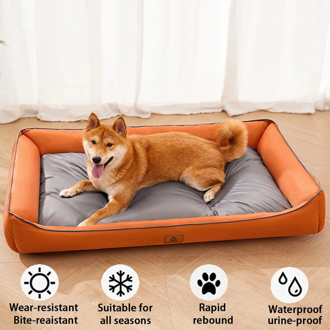 Large Dog Bed Waterproof Dog Bed for Big Dogs Summer Cooling Cat Bed Soft Sleeping Pet Mat All Seasons Puppy Mat for Chihuahua Manwatstore