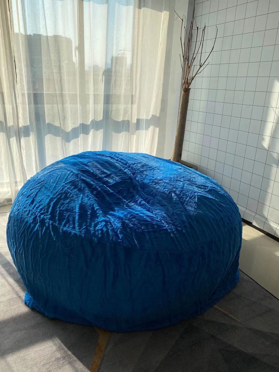 Lazy Sofa Bean Bag Chair Foam Furniture Bean Bag 0 Manwatstore