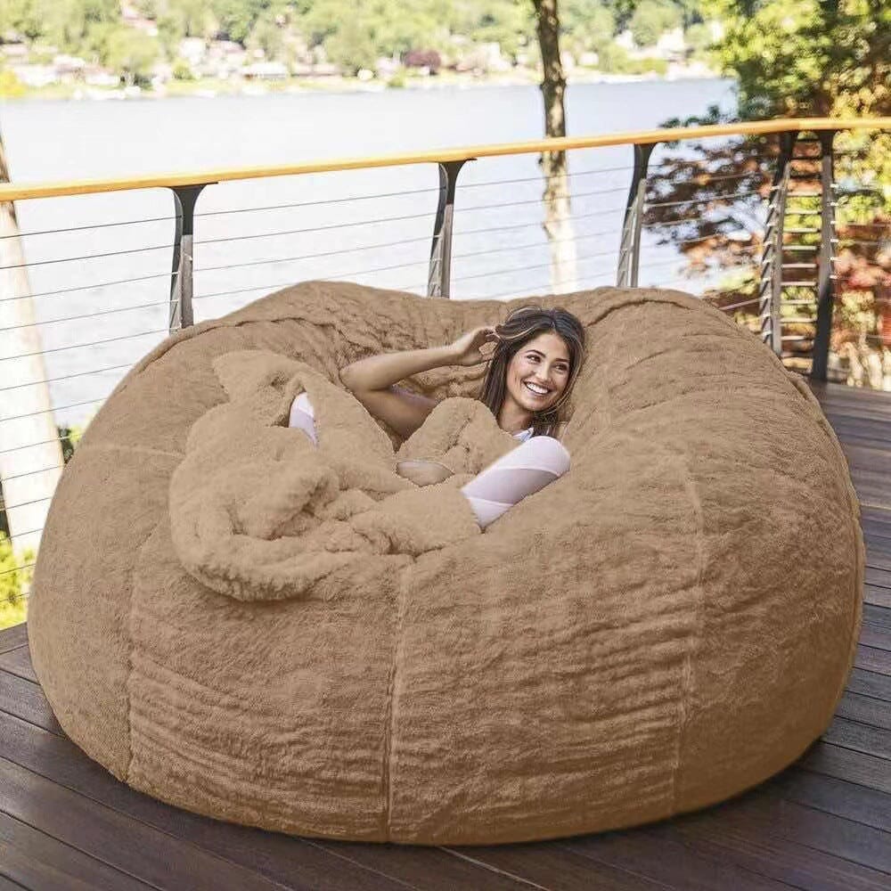 Lazy Sofa Bean Bag Chair Foam Furniture Bean Bag 0 Manwatstore