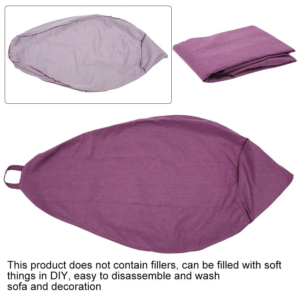 Lazy Sofas Cover Chairs Without Filler Adults Bean Bag Chair Couch Living Room Bedroom Home Tatami Lounger Seat Manwatstore