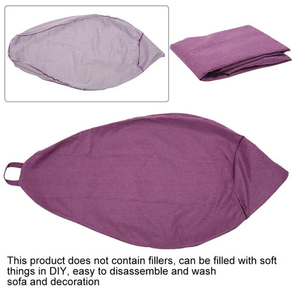 Lazy Sofas Cover Chairs Without Filler Adults Bean Bag Chair Couch Living Room Bedroom Home Tatami Lounger Seat Manwatstore