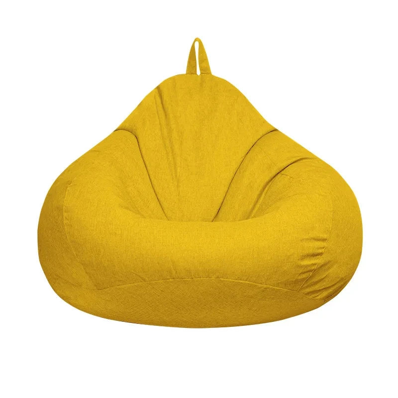Lazy Sofas Cover Chairs Without Filler Adults Bean Bag Chair Couch Living Room Bedroom Home Tatami Lounger Seat Manwatstore
