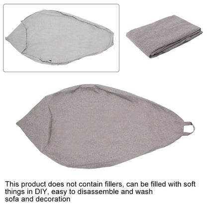 Lazy Sofas Cover Chairs Without Filler Adults Bean Bag Chair Couch Living Room Bedroom Home Tatami Lounger Seat Manwatstore