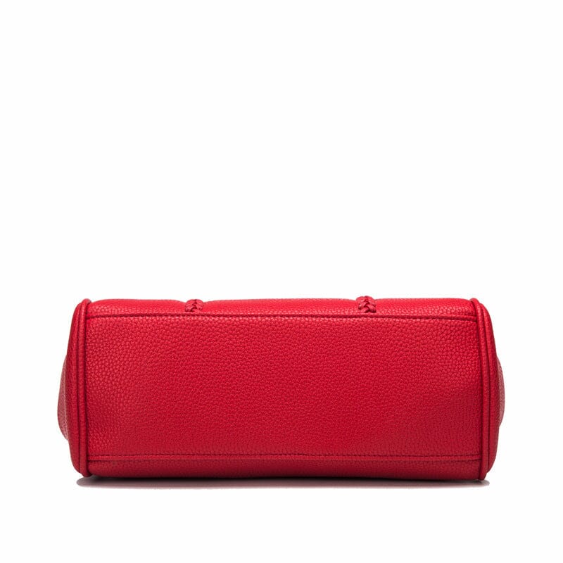 Leather handbags lychee pattern handbag 0 Manwatstore
