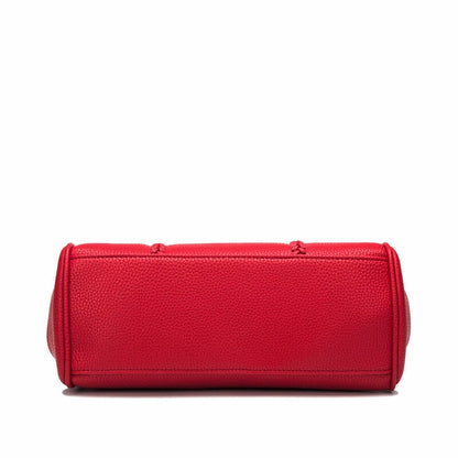 Leather handbags lychee pattern handbag 0 Manwatstore