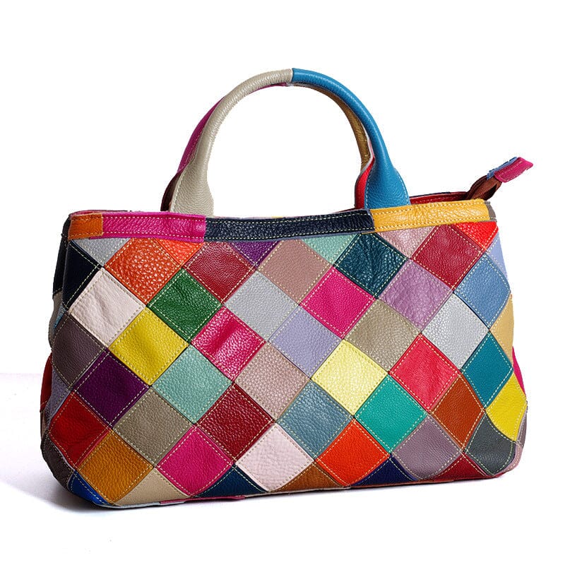 Leather top layer cowhide handbags 0 Manwatstore