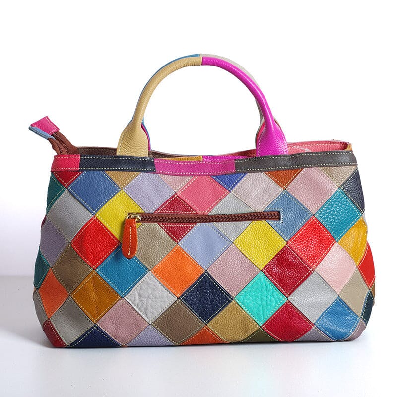 Leather top layer cowhide handbags 0 Manwatstore