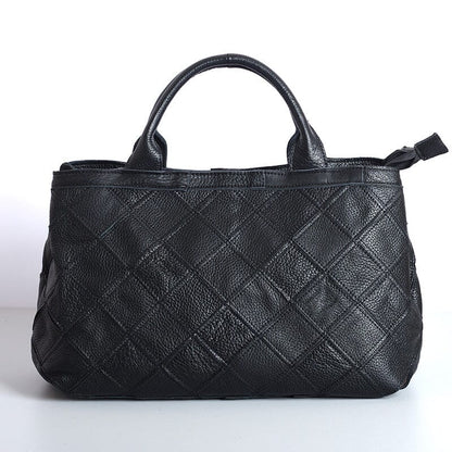 Leather top layer cowhide handbags 0 Manwatstore