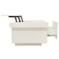 Lift Up Coffee Table, Coffee Table With Drawer, Wooden Tea Tables Sofa End Tables For Living Room Furniture , White 0 Manwatstore