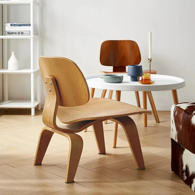 Living Room Chairs Nordic Solid Wood Leisure Chair Creative Simple Modern Designer Single Sofa Chair Aircraft Shell Chair Manwatstore