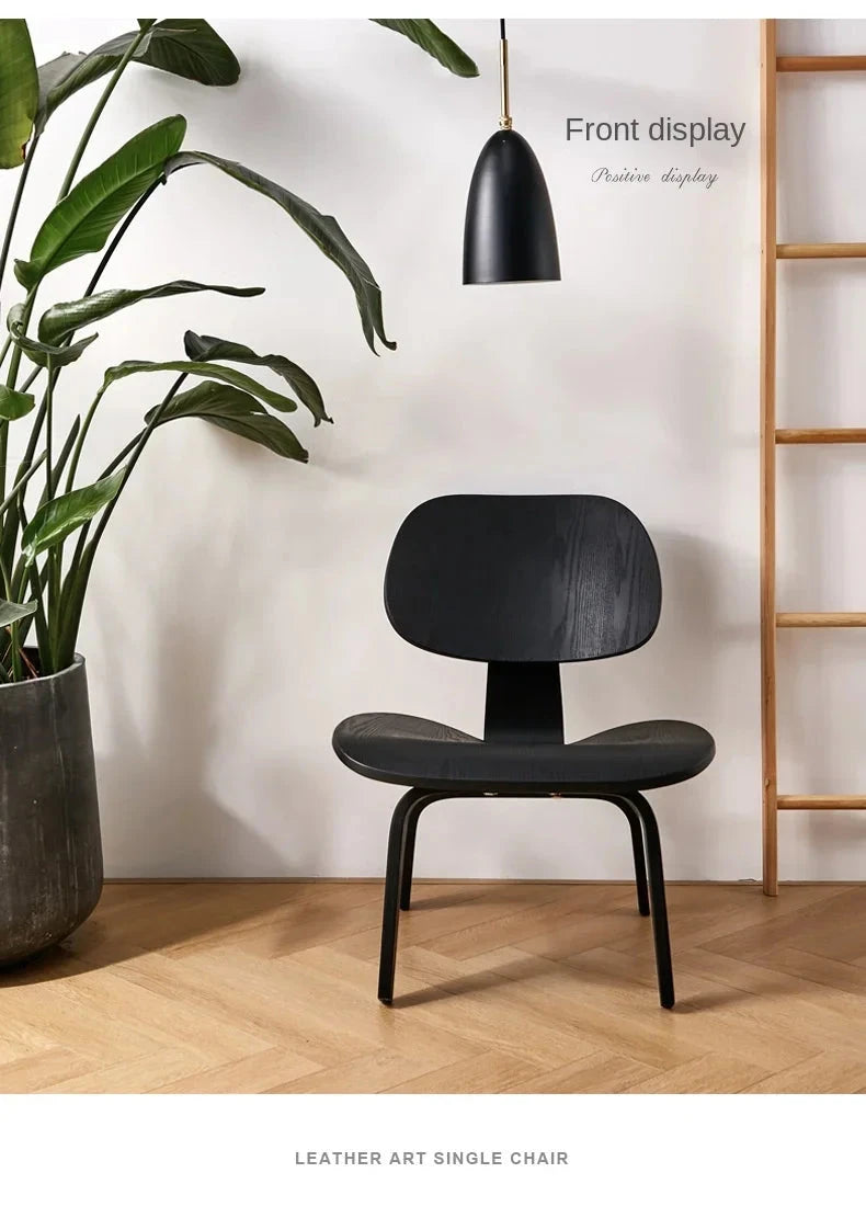 Living Room Chairs Nordic Solid Wood Leisure Chair Creative Simple Modern Designer Single Sofa Chair Aircraft Shell Chair Manwatstore