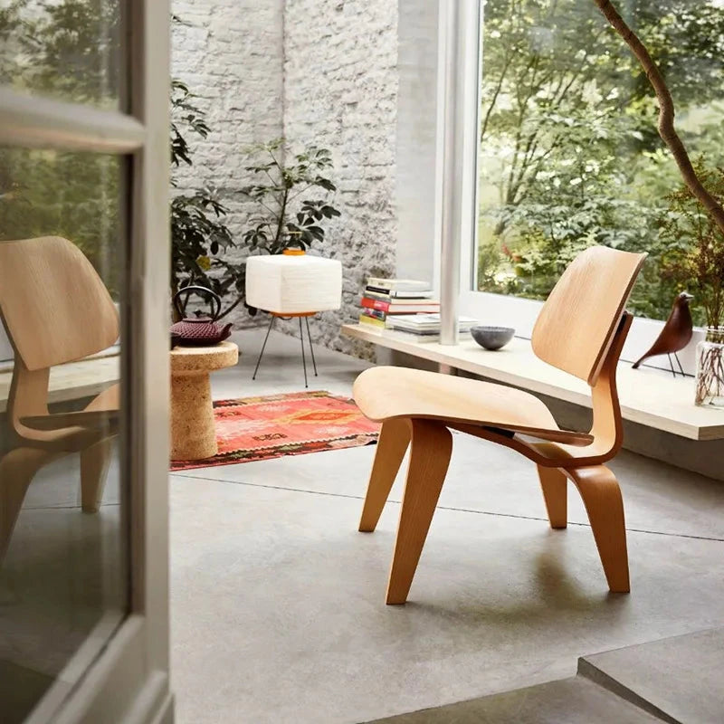 Living Room Chairs Nordic Solid Wood Leisure Chair Creative Simple Modern Designer Single Sofa Chair Aircraft Shell Chair Manwatstore