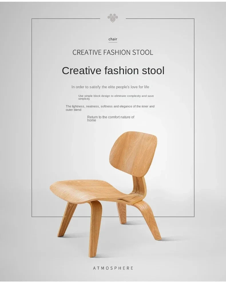 Living Room Chairs Nordic Solid Wood Leisure Chair Creative Simple Modern Designer Single Sofa Chair Aircraft Shell Chair Manwatstore
