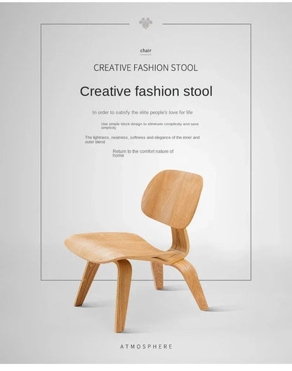Living Room Chairs Nordic Solid Wood Leisure Chair Creative Simple Modern Designer Single Sofa Chair Aircraft Shell Chair Manwatstore