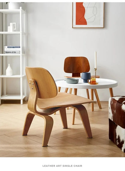 Living Room Chairs Nordic Solid Wood Leisure Chair Creative Simple Modern Designer Single Sofa Chair Aircraft Shell Chair Manwatstore