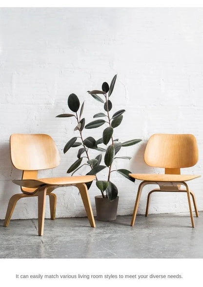 Living Room Chairs Nordic Solid Wood Leisure Chair Creative Simple Modern Designer Single Sofa Chair Aircraft Shell Chair Manwatstore